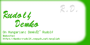 rudolf demko business card